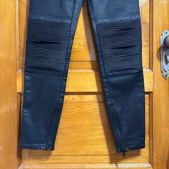 Madewell Skinny Skinny Black Biker Moto Jeans Women’s US 26 - Picture 3 of 9